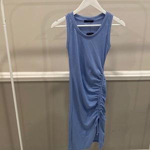 NWT Baby Blue Jersey Dress with Drawstring Size XS